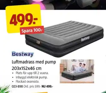 Jula Bestway luftmadrass erbjuda