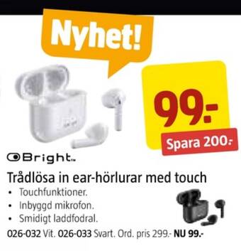 Jula Bright headset erbjuda