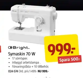 Jula Bright lightning symaskin erbjuda