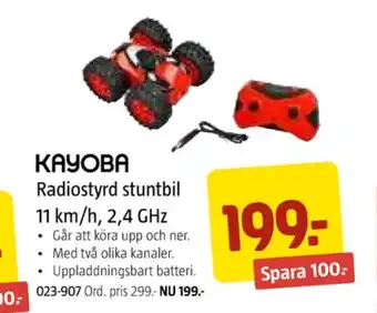 Jula Kayoba radiostyrda leksaker erbjuda