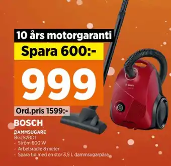 Power Bosch dammsugare erbjuda