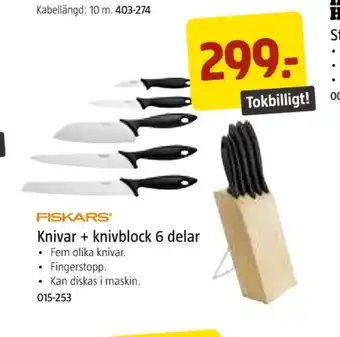 Jula Fiskars knivar erbjuda