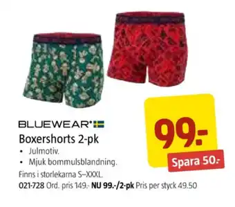 Jula Bluewear boxer erbjuda