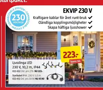 Jula Ekvip ljusslingor erbjuda