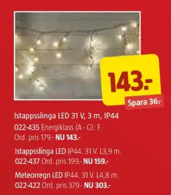 Jula Ekvip ljusslingor erbjuda