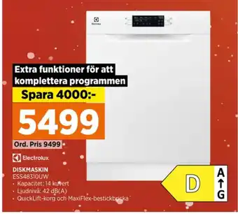Power Electrolux diskmaskin erbjuda
