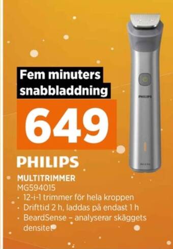 Power Philips trimmer erbjuda