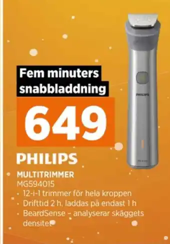 Power Philips trimmer erbjuda