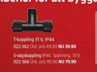 Jula Ekvip t-koppling erbjuda