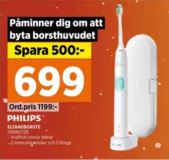 Power Philips eltandborste erbjuda