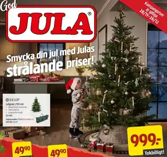 Jula Ekvip julgran erbjuda