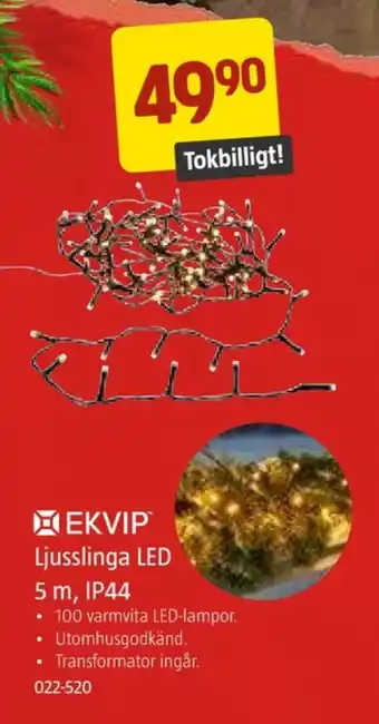 Jula Ekvip ljusslingor erbjuda