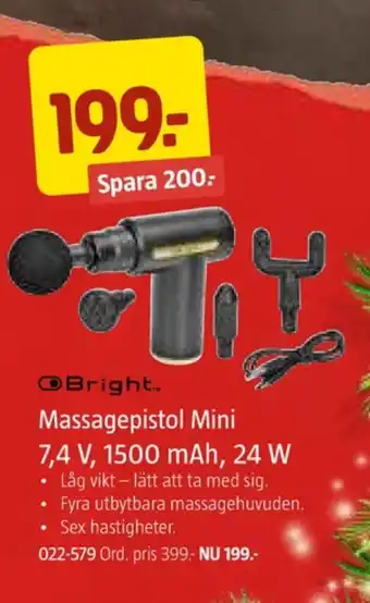 Jula Bright massageapparat erbjuda