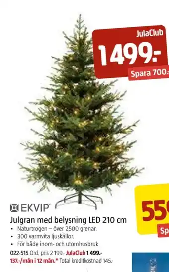 Jula Ekvip julgran erbjuda