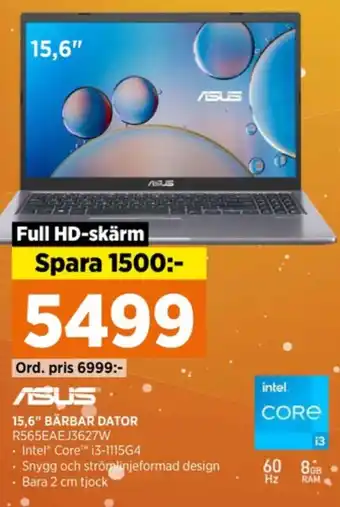 Power Asus laptop erbjuda