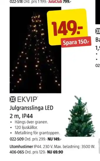 Jula Ekvip ljusslingor erbjuda