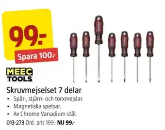 Jula Meec tools skruvmejslar erbjuda