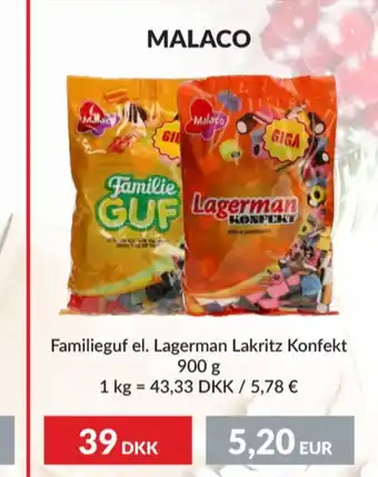 Familjeguf godispåsar