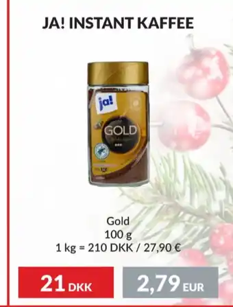 Gold instant kaffe