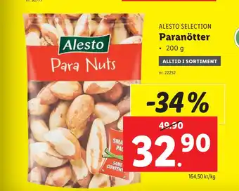 Lidl Paranötter erbjuda