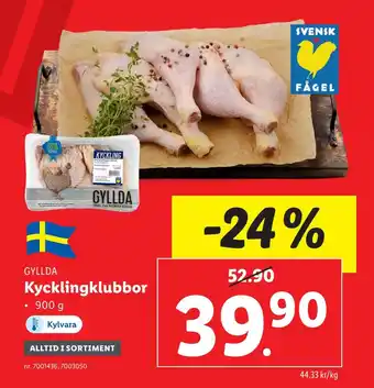 Lidl Kycklingklubbor erbjuda