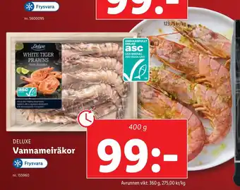 Lidl Vannameiräkor erbjuda
