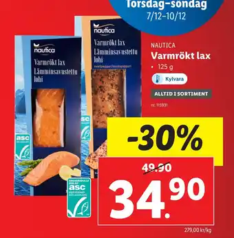 Lidl Varmrökt lax erbjuda