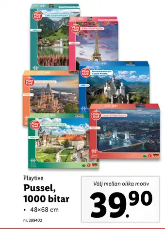 Lidl Pussel 1000 bitar erbjuda