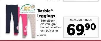 Lidl Barbie leggings erbjuda