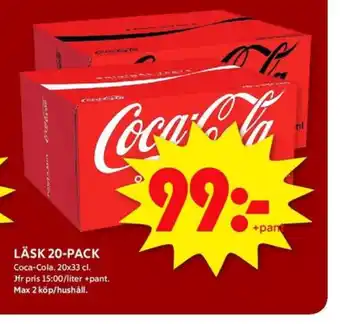 ICA Kvantum Coca cola läskedryck erbjuda
