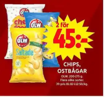 ICA Maxi Olw chips erbjuda