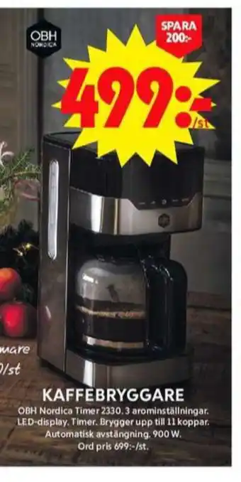 ICA Maxi Obh nordica kaffebryggare erbjuda