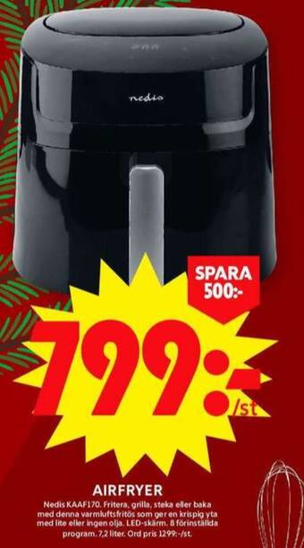 ICA Maxi Nedis airfryer erbjuda