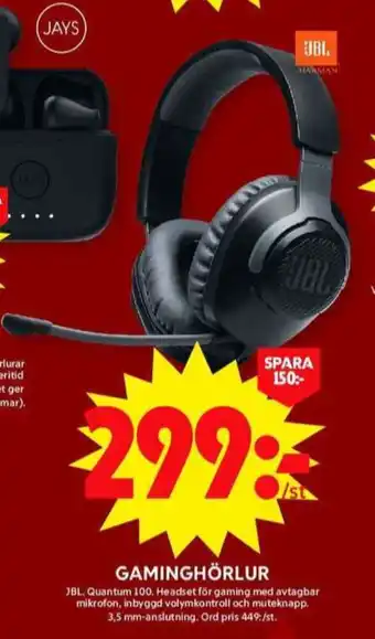ICA Maxi Jbl headset erbjuda