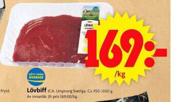ICA Supermarket Ica lövbiff erbjuda