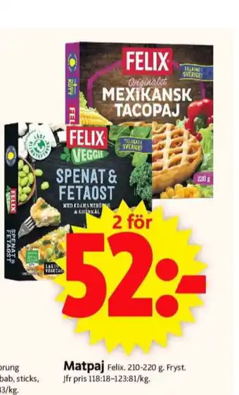 ICA Supermarket Felix matpajer erbjuda