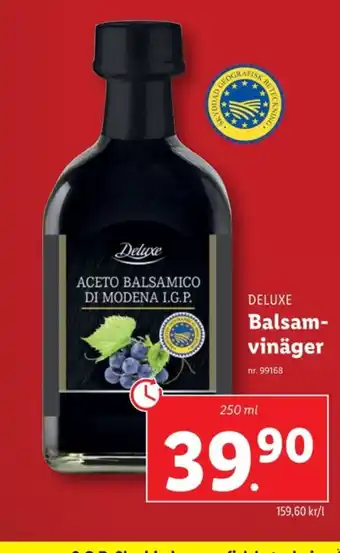 Lidl Deluxe balsamvinäger erbjuda