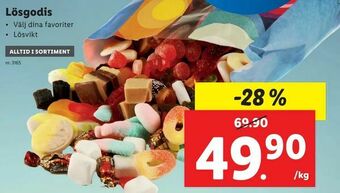 Lidl Lösgodis erbjuda