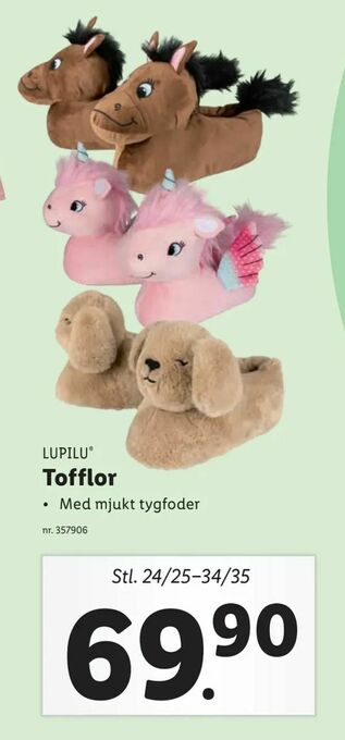 Lidl Tofflor erbjuda
