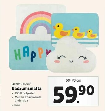 Lidl Badrumsmatta erbjuda