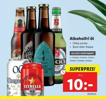 Lidl Alkoholfri öl erbjuda