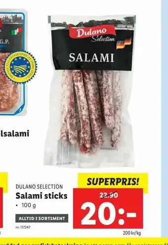 Lidl Salami sticks erbjuda