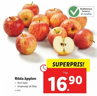 Lidl Röda äpplen erbjuda