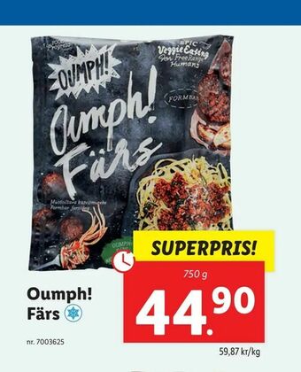 Lidl Oumph! Färs erbjuda