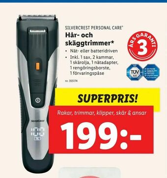 Lidl Hår- och skäggtrimmer erbjuda