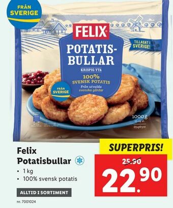 Lidl Felix Potatisbullar erbjuda