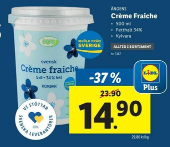 Lidl Crème Fraiche erbjuda