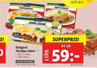 Lidl Dafgård Färdiga rätter erbjuda
