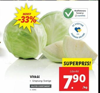 Lidl Vitkål erbjuda