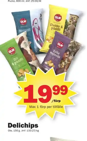 Pekås Olw chips erbjuda